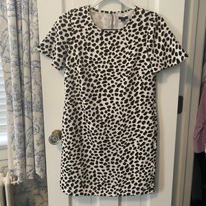 Ann Taylor cheetah print dress